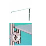 Кронштейн передний для ДСП прямой L=300мм, хром