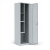 Шкаф металлический разборный двухсекционный, предназначен для хранения сменной одежды и инвентаря.