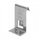 Кронштейн для полок из ДСП или стекла 40х35х84мм, хром